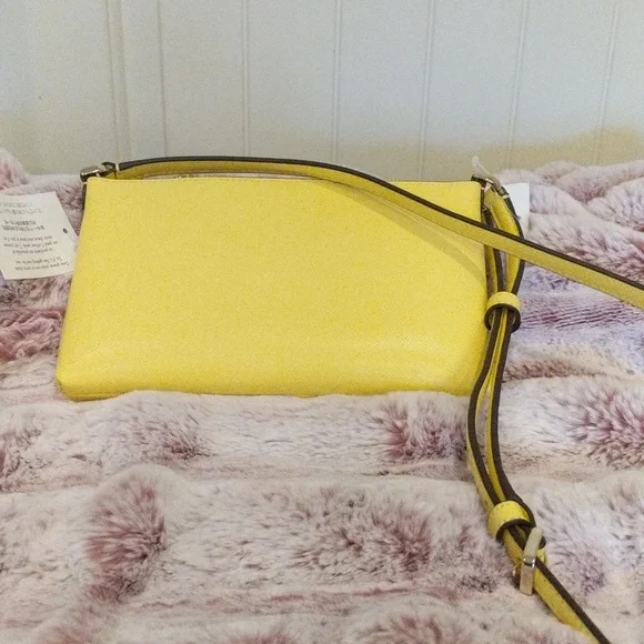 Kate Spade Sadie Saffiano Leather Top Zip Crossbody And Removable Pouch Set NWT - Picture 5 of 7